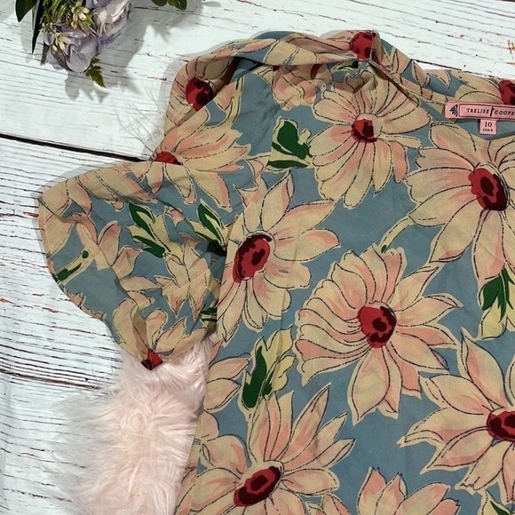 Trelise Cooper Daisy Floral Patterned Rayon Duke Blouse - Picture 3 of 10